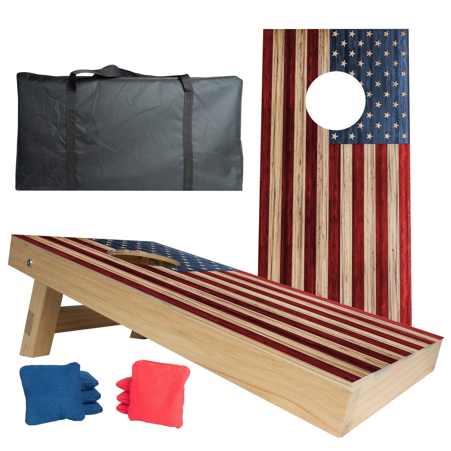 Bitty Bags Mini-Cornhole Set: American Flag Design