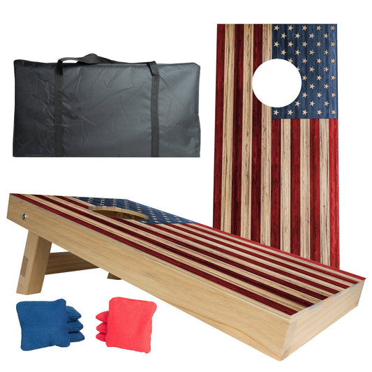 Bitty Bags Mini-Cornhole Set: American Flag Design